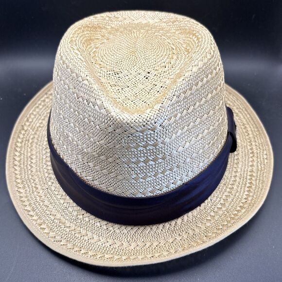 Mossant Paris Hat Size M 58 - 59 cm with Tags Light Brown w Black Band Excellent - Picture 1 of 11